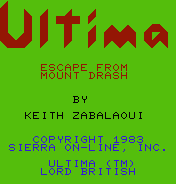 Ultima: Escape From Mount Drash